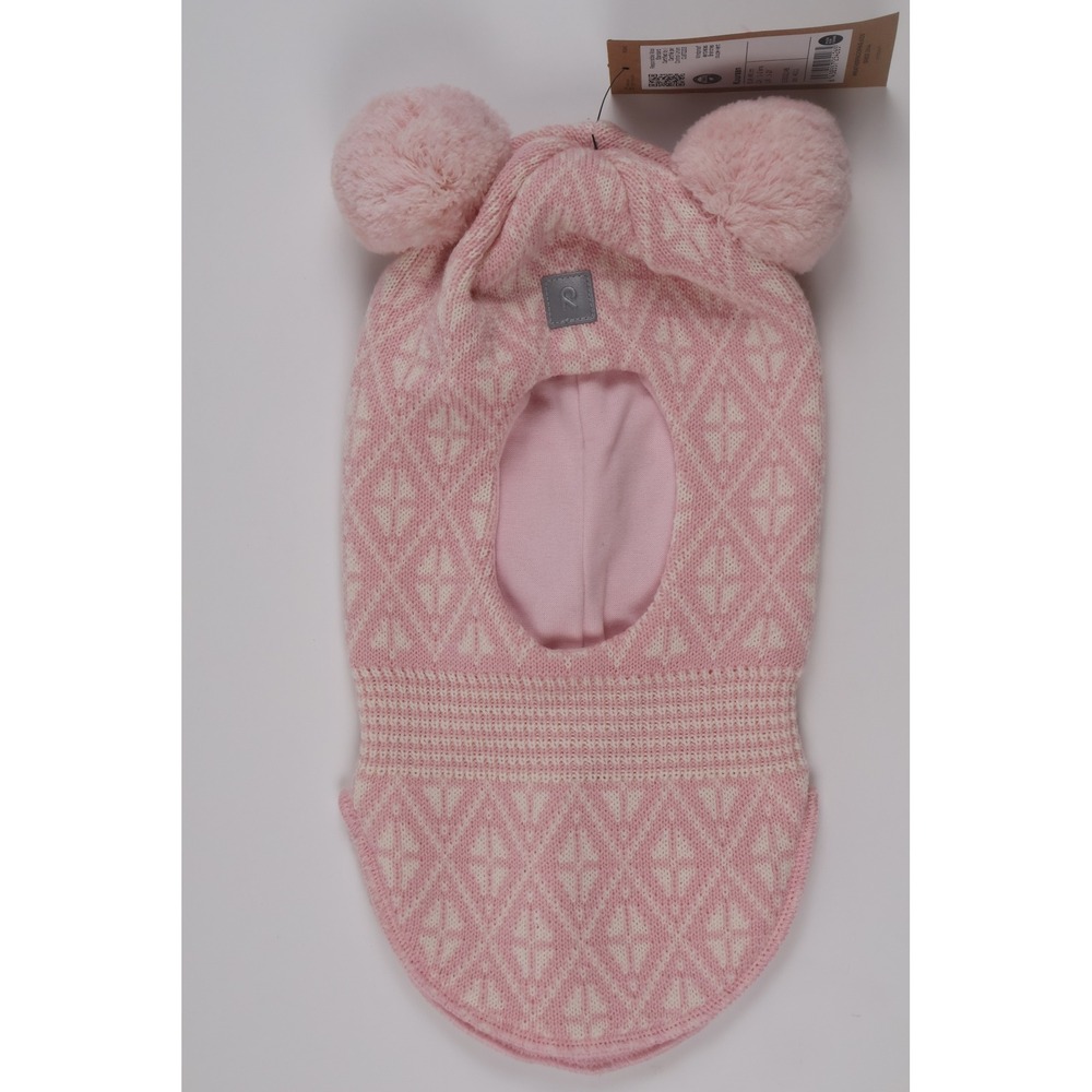 Reima Kids Wool Balaclava Kuuraan Pink Diamond  1-2Y NWT